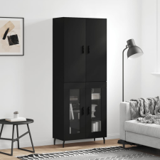vidaXL fekete szerelt fa magasszekrény 69,5 x 34 x 180 cm bútor