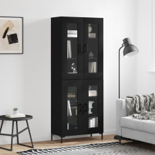 vidaXL fekete szerelt fa magasszekrény 69,5 x 34 x 180 cm bútor