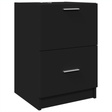 vidaXL fekete szerelt fa mosdószekrény 40 x 37 x 59 cm (848102) fürdőszoba bútor