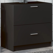 vidaXL fekete szerelt fa mosdószekrény 59 x 37 x 59 cm fürdőszoba bútor