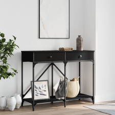 vidaXL fekete szerelt fa tálalóasztal 100 x 39 x 78,5 cm bútor