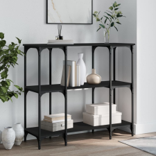 vidaXL fekete szerelt fa tálalóasztal 102 x 35 x 90 cm bútor