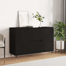 vidaXL fekete szerelt fa tálalószekrény 104 x 35 x 70 cm bútor