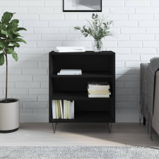 vidaXL fekete szerelt fa tálalószekrény 57 x 35 x 70 cm bútor