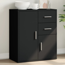vidaXL fekete szerelt fa tálalószekrény 60 x 31 x 70 cm bútor