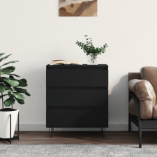 vidaXL fekete szerelt fa tálalószekrény 60 x 35 x70 cm bútor