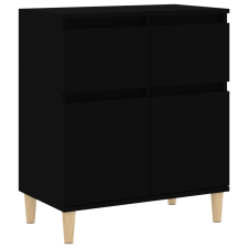 vidaXL fekete szerelt fa tálalószekrény 60 x 35 x70 cm (819677) bútor