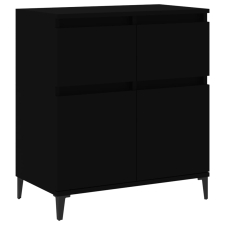 vidaXL fekete szerelt fa tálalószekrény 60 x 35 x70 cm (819685) bútor