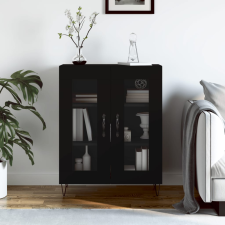 vidaXL fekete szerelt fa tálalószekrény 69,5 x 34 x 90 cm bútor