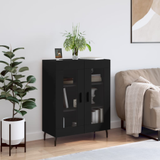 vidaXL fekete szerelt fa tálalószekrény 69,5 x 34 x 90 cm bútor