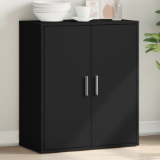 vidaXL fekete szerelt fa tálalószekrény 79 x 38 x 80 cm bútor