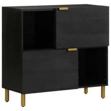 vidaXL fekete szerelt fa tálalószekrény 80 x 33 x 75 cm bútor