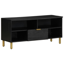 vidaXL fekete szerelt fa TV-szekrény 100 x 33 x 46 cm bútor