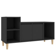 vidaXL fekete szerelt fa TV-szekrény 100x35x55 cm (821173) bútor