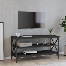 vidaXL fekete szerelt fa TV-szekrény 100x40x50 cm bútor