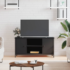 vidaXL fekete szerelt fa TV-szekrény 100x40x50 cm bútor