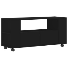 vidaXL fekete szerelt fa TV-szekrény 102x34,5x43 cm (833743) bútor