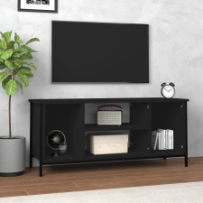 vidaXL fekete szerelt fa TV-szekrény 102x35x45 cm bútor