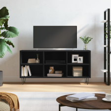 vidaXL fekete szerelt fa TV-szekrény 103,5x30x50 cm bútor