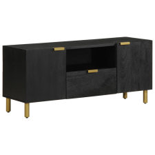 vidaXL fekete szerelt fa TV-szekrény 105 x 33 x 46 cm bútor