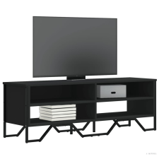 vidaXL Fekete szerelt fa TV-szekrény 122 x 34 x 41 cm bútor