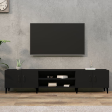 vidaXL fekete szerelt fa TV-szekrény 180 x 31,5 x 40 cm bútor