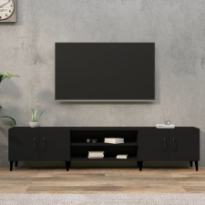 vidaXL fekete szerelt fa TV-szekrény 180 x 31,5 x 40 cm bútor