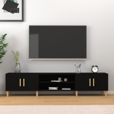 vidaXL fekete szerelt fa TV-szekrény 180 x 31,5 x 40 cm bútor