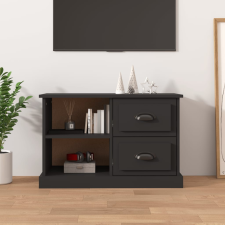 vidaXL fekete szerelt fa TV-szekrény 73 x 35,5 x 47,5 cm bútor