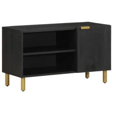 vidaXL fekete szerelt fa TV-szekrény 80 x 33 x 46 cm bútor