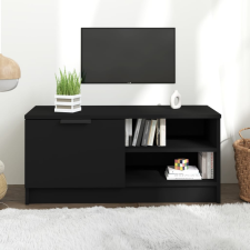 vidaXL fekete szerelt fa TV-szekrény 80 x 35 x 36,5 cm bútor