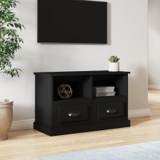 vidaXL fekete szerelt fa TV-szekrény 80 x 35 x 50 cm bútor