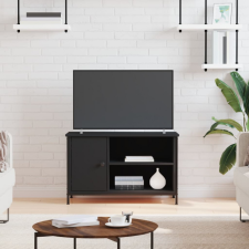 vidaXL fekete szerelt fa TV-szekrény 80x40x50 cm bútor