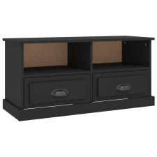 vidaXL fekete szerelt fa TV-szekrény 93x35,5x45 cm (816465) bútor