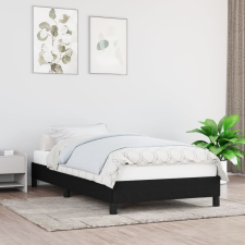 vidaXL fekete szövet ágykeret 100x200 cm ágy és ágykellék