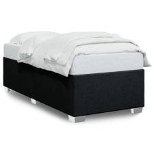 vidaXL fekete szövet ágykeret 100x200 cm ágy és ágykellék