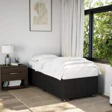 vidaXL fekete szövet ágykeret 100x200 cm ágy és ágykellék