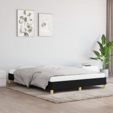 vidaXL fekete szövet ágykeret 140x200 cm ágy és ágykellék