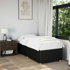vidaXL fekete szövet ágykeret 90 x 200 cm ágy és ágykellék
