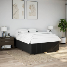 vidaXL fekete szövet ágykeret matrac nélkül 140 x 190 cm ágy és ágykellék