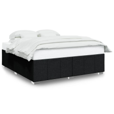 vidaXL fekete szövet ágykeret matrac nélkül 180 x 200 cm (3284855) ágy és ágykellék