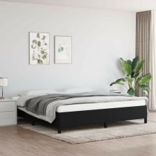 vidaXL fekete szövet ágykeret matrac nélkül 200 x 200 cm ágy és ágykellék