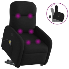 vidaXL fekete szövet dönthető masszázs- és állófotel masszázsfotel