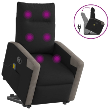 vidaXL fekete szövet dönthető masszázs- és állófotel masszázsfotel