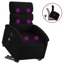 vidaXL fekete szövet dönthető masszázs- és állófotel (3203992) masszázsfotel