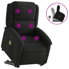 vidaXL fekete szövet dönthető masszázs- és állófotel (3204178) masszázsfotel