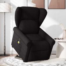 vidaXL fekete szövet dönthető masszázs- és állófotel (3303386) masszázsfotel