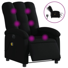 vidaXL fekete szövet elektromos dönthető masszázsfotel (3204082) masszázsfotel
