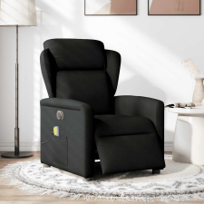 vidaXL fekete szövet elektromos dönthető masszázsfotel (3303126) masszázsfotel