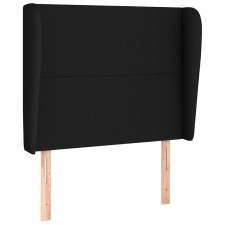 vidaXL fekete szövet fejtámla szárnyakkal 103 x 23 x 118/128 cm (3117668) ágy és ágykellék